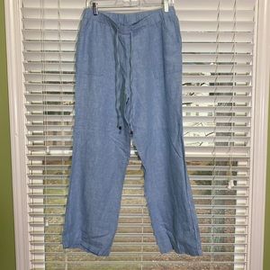 Linen Blue Pants